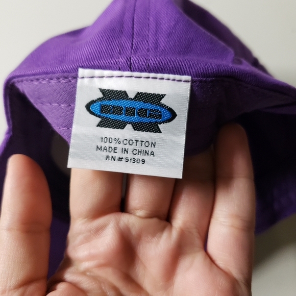 Big Accessories Purple Unstructured 6-panel Twill Hat - Picture 5 of 5